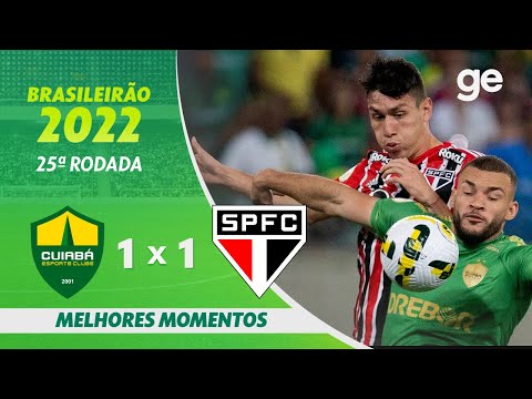 Gols e lances de Cuiabá x São Paulo
