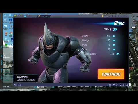 Marvel Strike Force-Rhino first look and some orb openings