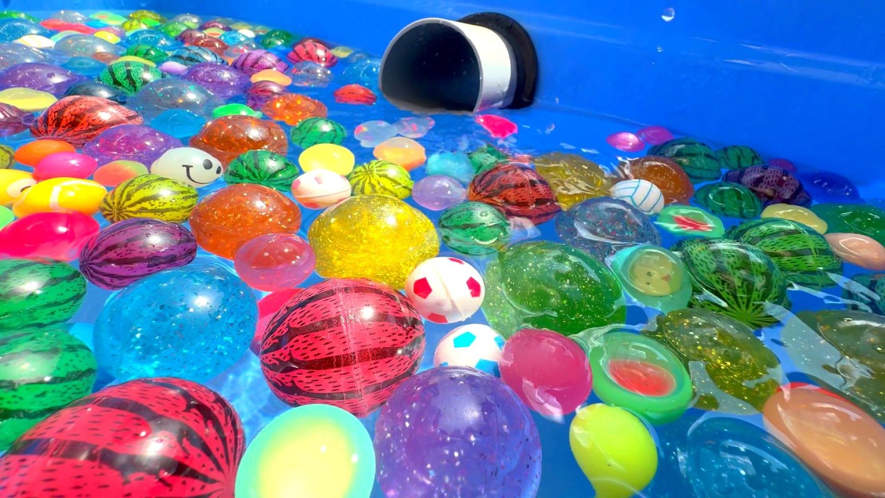 Water Marble Run ☆ Water Sounds ASMR & 1000 Super Balls