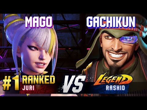 SF6 ▰ MAGO (#1 Ranked Juri) vs GACHIKUN (Rashid) ▰ High Level Gameplay
