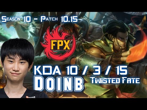 FPX Doinb TWISTED FATE vs YASUO Mid - Patch 10.15 KR Ranked