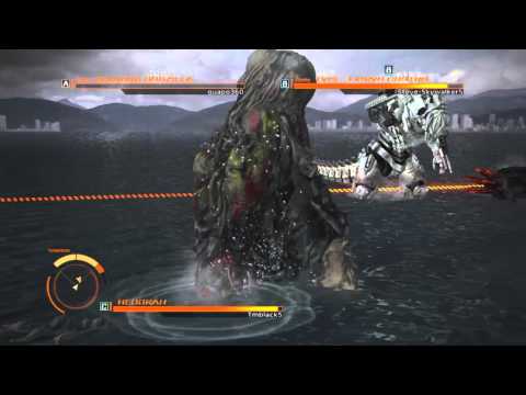 GODZILLA PS4 versus mode : Hedorah vs. Kiryu vs. Burning Godzilla 90's "Leave Him Alone!!!"