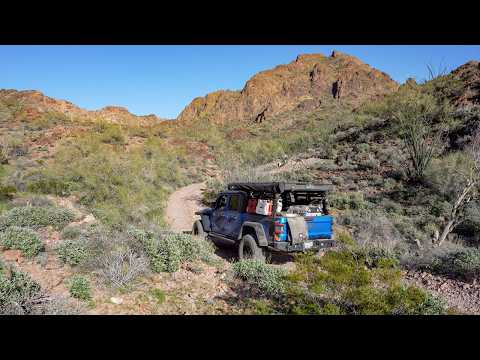 Driving Through McPherson Pass in Kofa National Wildlife Refuge