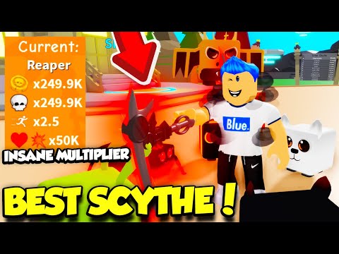 I GOT THE BEST SCYTHE AND REAPER RANK x249999 MULTIPLIER IN REAPER SIMULATOR UPDATE!! (Roblox)