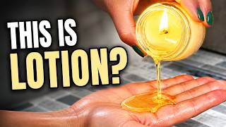 This Candle Turns Into Lotion… (Not Waxy!)