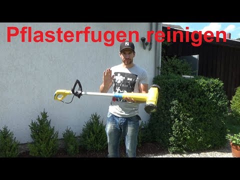 Unkraut & Moos leicht aus Fugen entfernen mit Gloria MultiBrush Pflasterfugen reinigen ohne Bücken