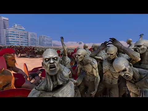 500 SPARTANS & ARCHER vs 15.000 Zombie | UEBS