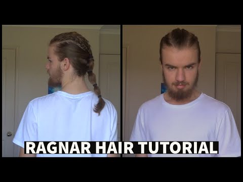 How to Braid Men's Hair for Gym | Ragnar Lothbrok tutorial