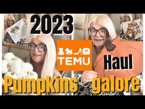 2023 TEMU PUMPKIN HAUL | PUMPKINS GALORE | CHELLESGLAMHOME