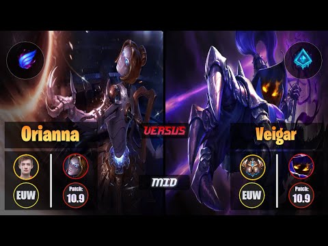 Nemesis ORIANNA (Mid) [Phase Rush] VS VEIGAR - Challenger EUW Patch 10.9