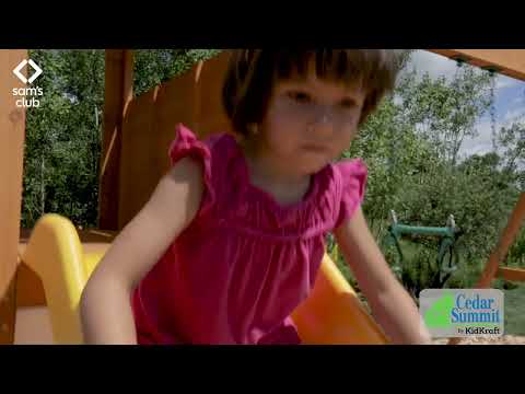 thumbnail video image 2 of Zona de Juego Exterior Kidkraft Castlewood, 2 of 5