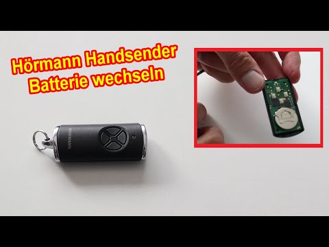 Hörmann Handsender Gehäuse öffnen & Batterie wechseln / Garagentor Fernbedienung Batteriewechsel