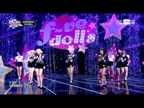 [130801] F-VE DOLLS (파이브돌스) - Soulmate No.1 (짝1호) @ MNet MCountdown