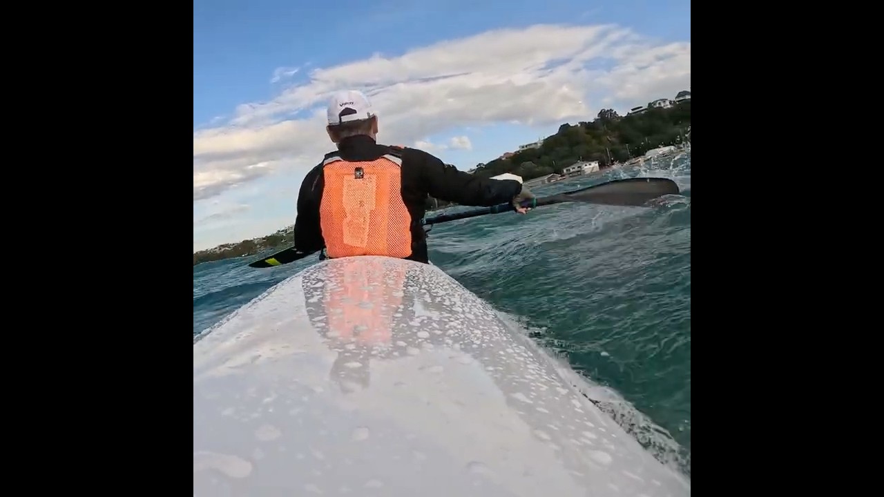 Fenn XTS surfing well! #surfski #kayak #downwind #surfingfun