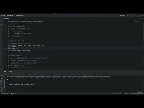 3 Non Recurring Bugs 16 Beginner Python Debugging Python Professional Course