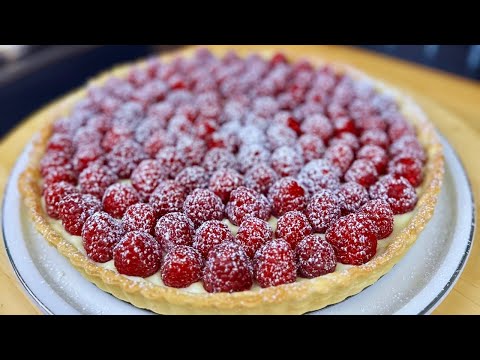 LA RECETTE DE MA DÉLICIEUSE TARTE AUX FRAMBOISES RAFRAÎCHISSANTE ET FRUITÉE RAPIDE & FACILE À FAIRE