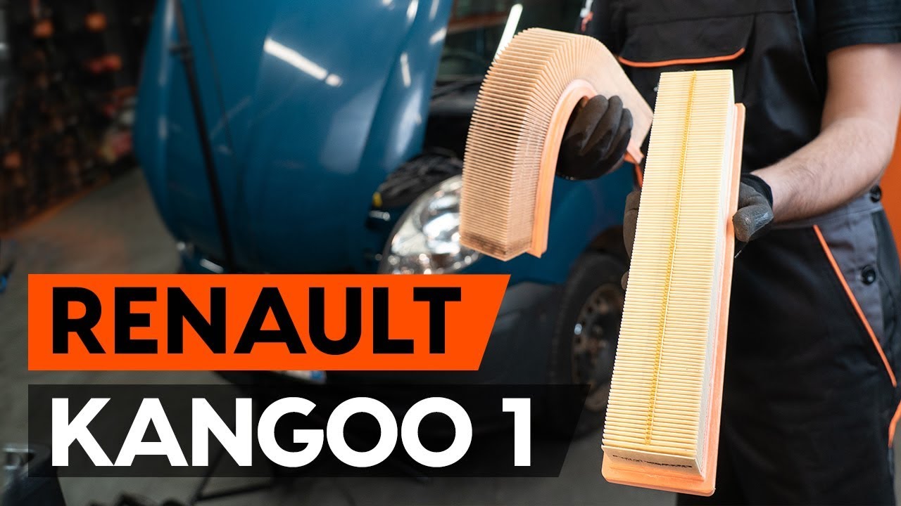 Levegőszűrő-csere Renault Kangoo KC01 gépkocsin – Útmutató