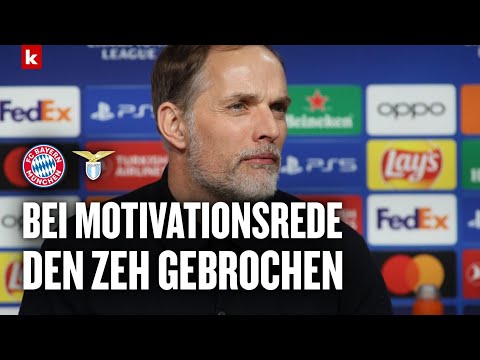 Tuchel scherzt über kuriose Verletzung: Das Opfer habe ich gerne gebracht | Bayern - Lazio 3:0