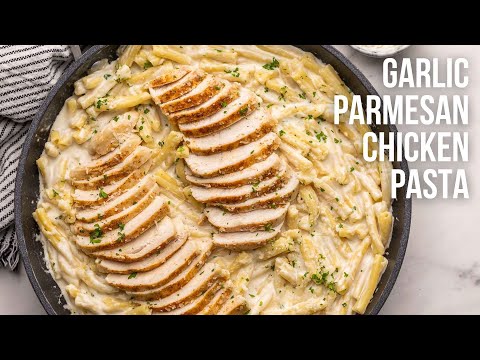 Garlic Parmesan Chicken Pasta l The Recipe Rebel