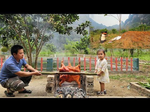 FULL VIDEO:60 days Build Garden-Harvesting, Bamboo shoots and Vegetable to sell-Cooking.