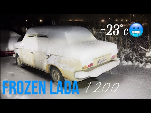 Lada VAZ 1200 Cold start (-23°c) Finland