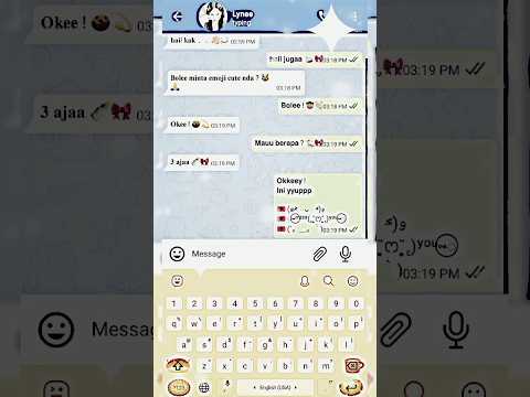 POV KIRIM EMOJI LUCU || fake chat || app?telefun