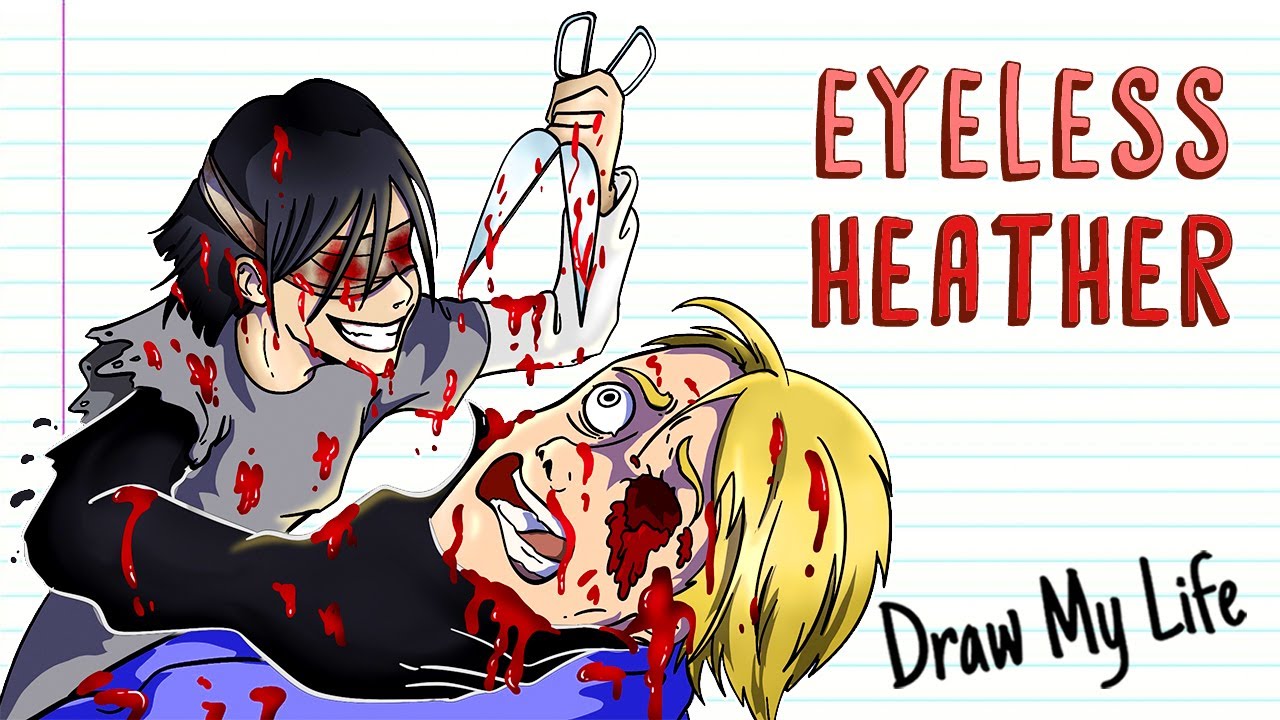 EYELESS HEATHER, Zalgo's disciple | Creepypasta Draw My Life