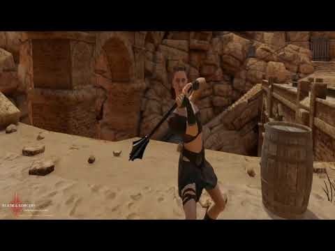 Training with Various Fighting Styles in Blade and Sorcery