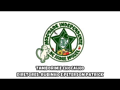 Desenho de Tamborim e Chocalho - Mocidade Independente de Padre Miguel Carnaval 2024