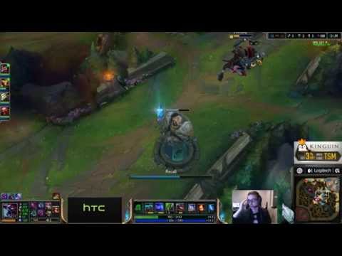 TSM Bjergsen vs IWDominate - Cho'Gath vs Ahri - Mid - Full Game #5