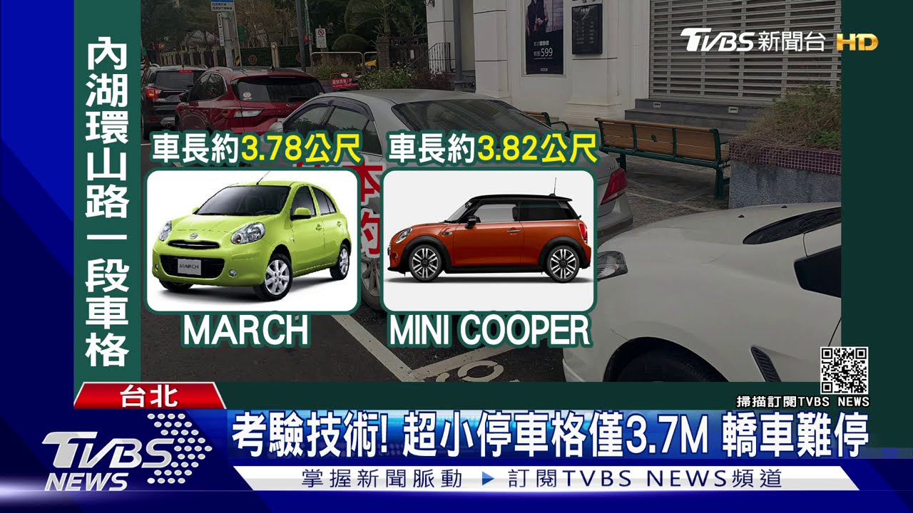考驗技術!超小停車格僅3.7M 轎車難停