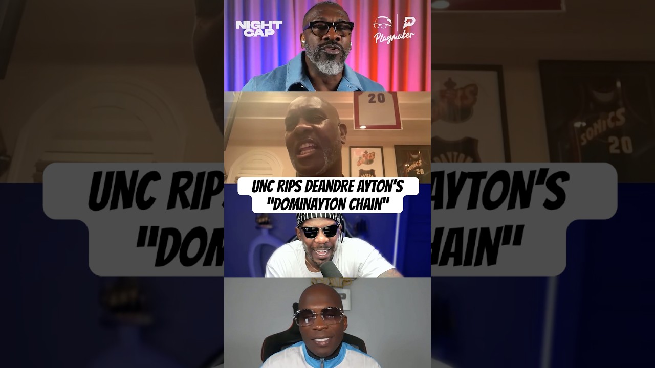 Deandre Ayton flexes his ‘DOMINAYTON’ chain. Unc can’t believe how tone deaf he is 😅😂 #Nightcap