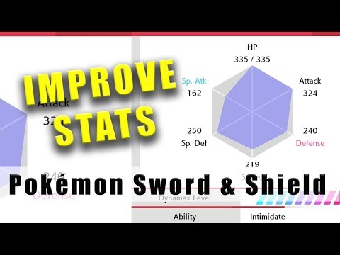 Pokémon Sword and Shield how to improve stats like a BOSS