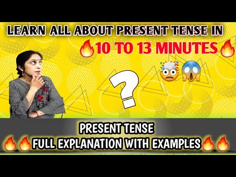 PRESENT TENSE BASIC IDEA | EASY TO UNDERSTAND EXAMPLES |  ADORE ENGLISH WITH ARCHANA BHABHRA