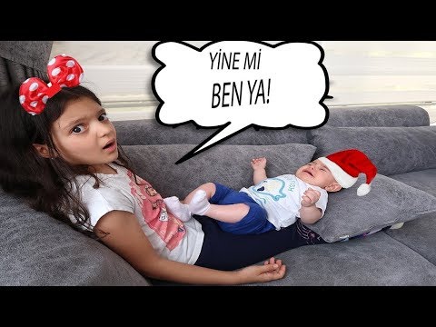 Masal  is looking at the baby - Kids Pretend Play Taking of Babies feeding -