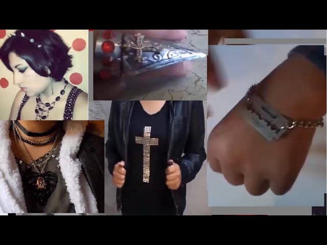 Vídeo relacionado con BelleVive Collar de estrella vintage punk para mujeres y hombres, Eboy Egirl, collar kawaii joyas emo