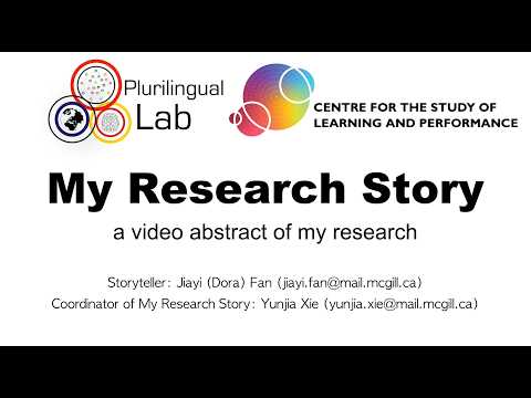 My Research Story - Jiayi Fan