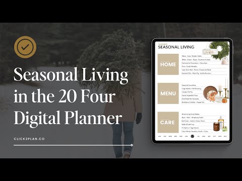 Seasonal Living Plan with Me in the 20 Four Digital Planner