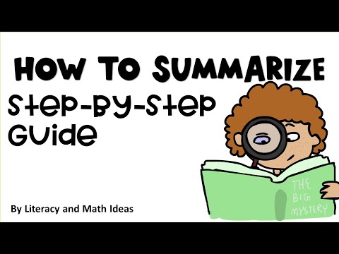 How to Summarize Information