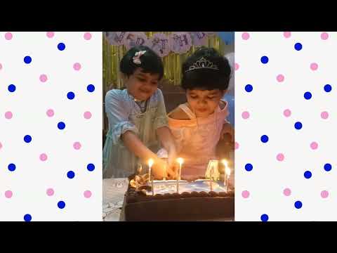 Veera Birthday Cake Cutting Celebration|Aarohee And Veera Cutting Cake|Veera Birthday 23 January2023