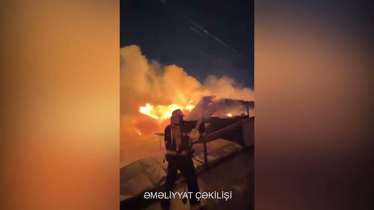 Binəqədi rayonunda mebel sexində dəhşətli yanğın