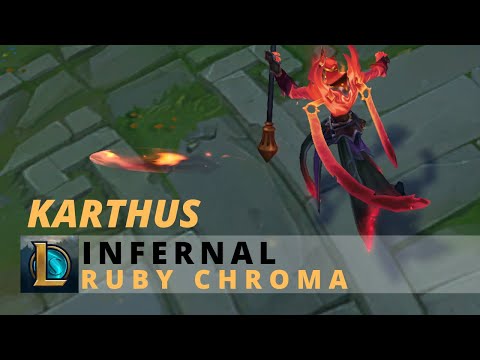 Infernal Karthus Ruby Chroma - League Of Legends