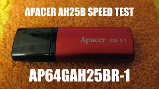Apacer 64 GB AH25B USB 3.1 Red (AP64GAH25BR-1) - відео 1