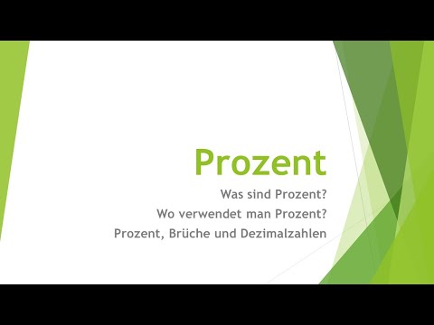 Mathe: Prozent einfach und kurz erklärt