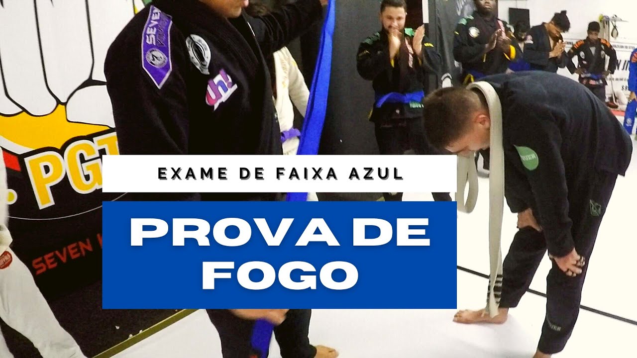 Conquistando a Faixa azul de Jiu-jitsu depois de 4 anos de Branca -  Prova de Fogo