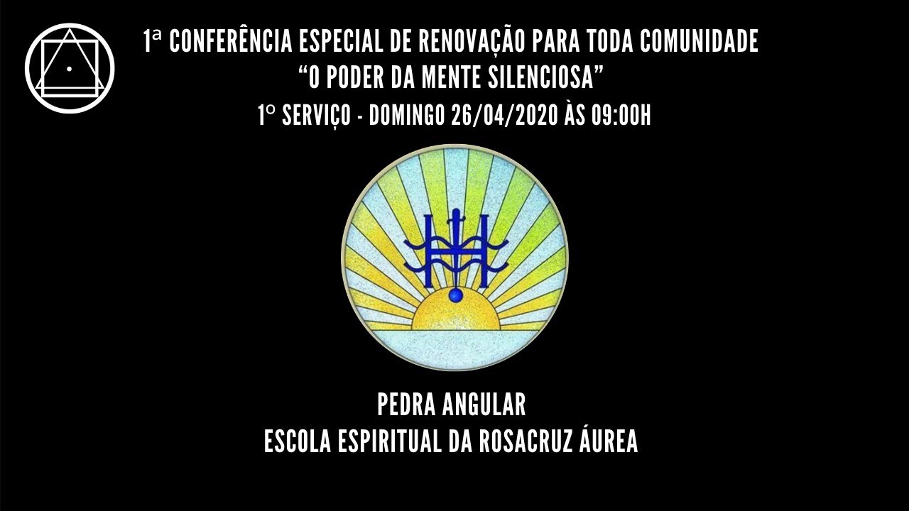 1º Serviço da Conferência para toda a Comunidade - 26/04/2020 - 09h00