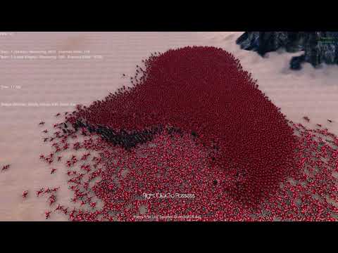 25000 santa claus vs 250 knights with lasers