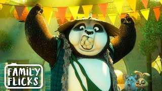 Po Meets His Real Dad | Kung Fu Panda 3 (2016) | Family Flicks