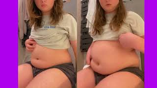 Before & After Femboy To Fat Slob BHM (Belly Play)