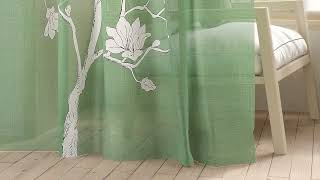 Тюль «Ларетионс (зеленый)» — видео о товаре